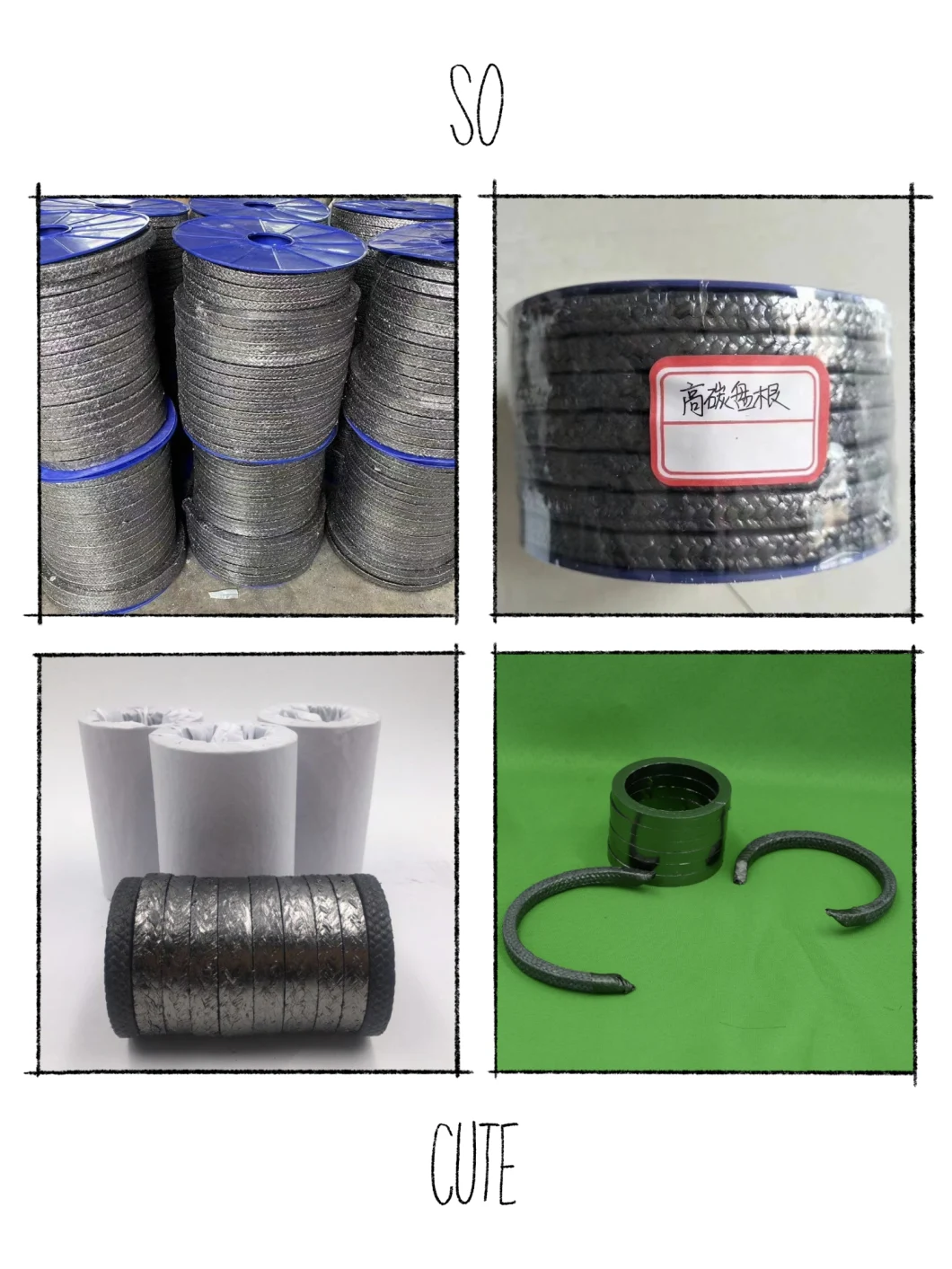 Carbon Fiber PTFE Packing Sealing Packing