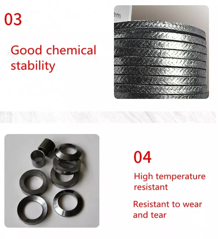 Good Quality Gland Packings Non Asbestos Gasket Sheet PTFE Graphite Packing with Aramid