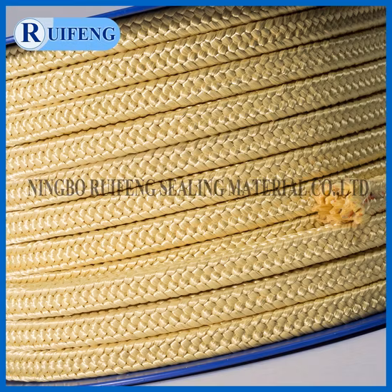밸브에 사용되는 PTFE Kevlar 아라미드 섬유 씰 가스켓 패킹
